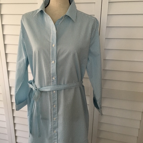 City Streets Dresses & Skirts - Pinstripe dress with 3/4 length sleeves